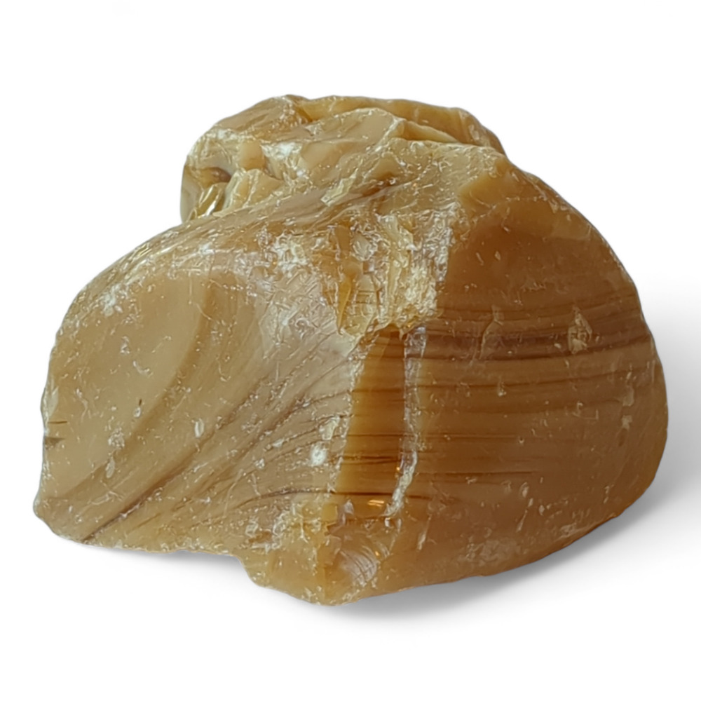 Carmel Chocolate Cream Art‎ Glass Cullet Swirled Opaque Slag Glass #4XL76